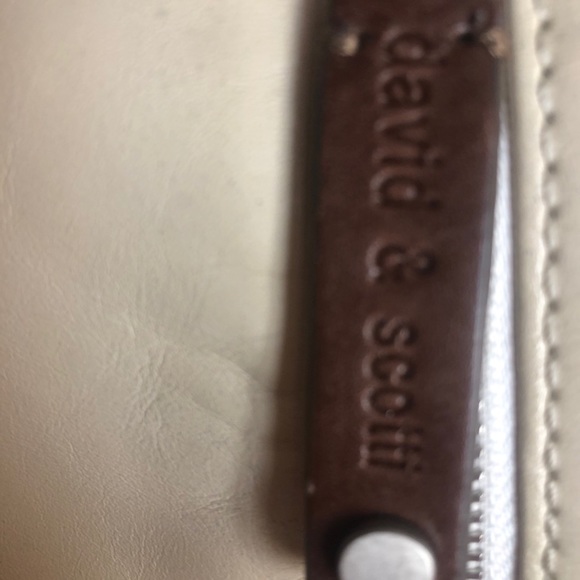 David & Scotti Leather Messenger Bag